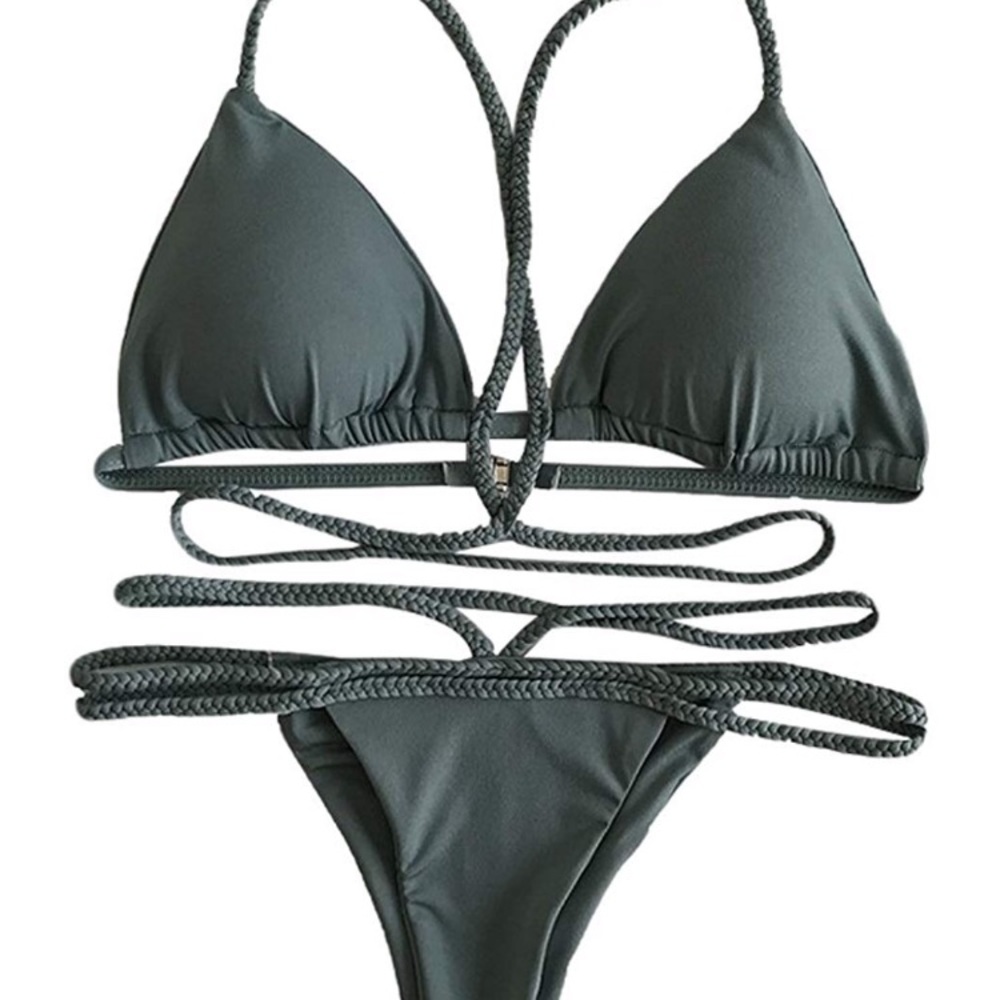 ✨THE BELIZE BRAIDED 2 PIECE BIKINI SWIMSUIT *NWT - Picture 8 of 8